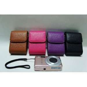  Purple Leather Camera case for SAMSUNG WB650/700 Camera 