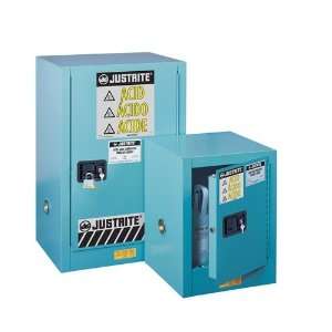  Justrite Blue Steel Sure Grip EX Compac Cabinet, 12 Gallon 