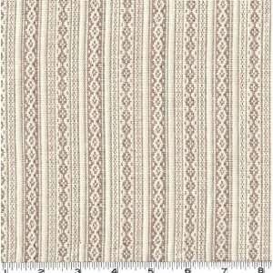   Wide Kronburg Stripe Mocha Fabric By The Yard Arts, Crafts & Sewing