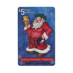   Card $5. 1995 Santa Father Christmas   England 