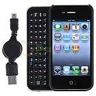 Slide Keyboard Hard Case+6pc Animal Home Button Sticker For iPhone 4 