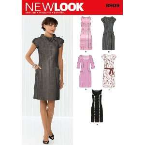 New Look Sewing Pattern 6909 Misses Dresses, Size A (4 6 8 10 12 14 16 