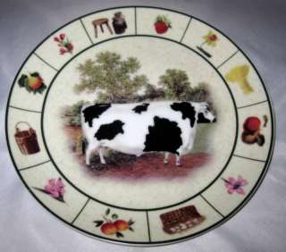 Formalities Barnyard Collection COW 8 Collector Plate  
