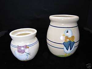 Vintage Casey Pottery Goose Crock Jar Pot  