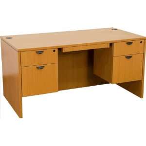  59W x 30D Contemporary Hanging Pedestal Desk with 