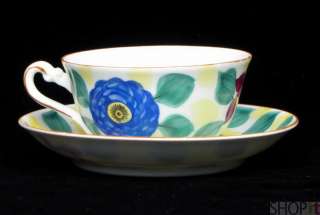 Phoenix China Czechoslovakia Floral Tea Cup & Saucer  
