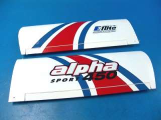 flite Alpha 450 Sport ARF Electric R/C Airplane Kit Highwing Trainer 