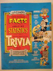 WILL EISNER Incredible Facts Statistics Trivia book  