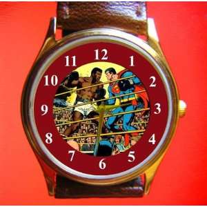  Rare Superman v/s. Muhammad Ali Collectible Wrist Watch 