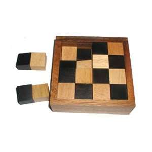  Devils Chessboard   Wood Brain Teaser Puzzle Toys 