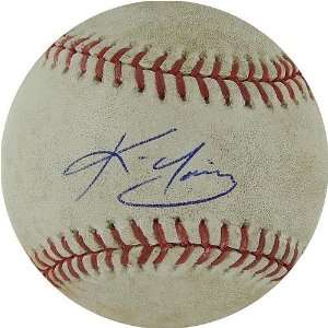 Kevin Youkilis Signed Rays at Red Sox 4 09 2009 Game Used Baseball 