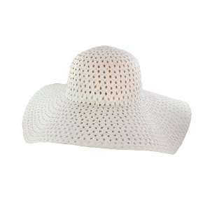  Faddism Stylish Women Summer Straw Hat White Design 