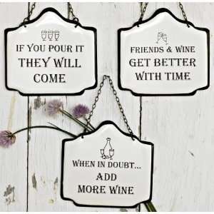  America Retold Wine Signs, Set of 3