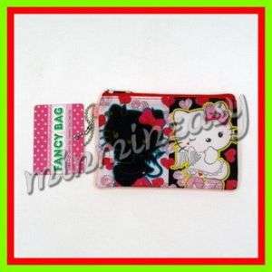 Hello Kitty Angel Figure Glitter Coin Bag Case Wallet $  
