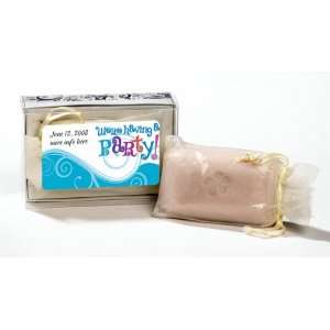   Party Wave Design Personalized Fresh Linen Scented Soap Bar (Set of 20