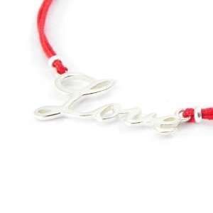  Silver bracelet Love red. Jewelry