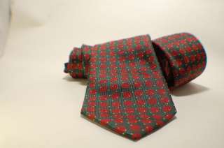 TM LEWIN TIE, green & red   superb quality  