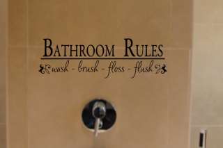   bathroom rules from easy word art this is a great item for any bath