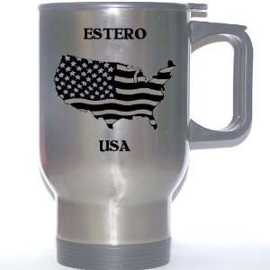  US Flag   Estero, Florida (FL) Stainless Steel Mug 