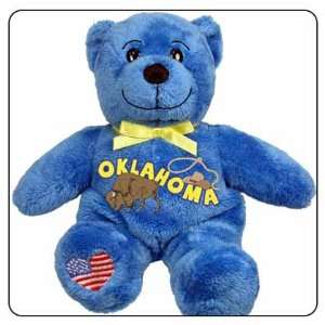  Oklahoma Symbolz Plush Blue Bear Stuffed Animal Toys 