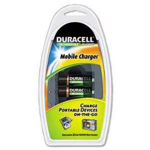 Duracell® Mobile Battery Charger with NiMH Batteries CHARGER,MOBILE 