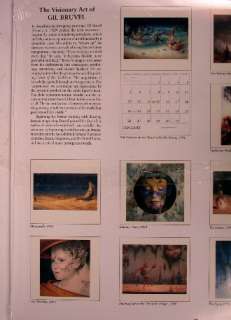1997 calendar new Visionary Art Gil Bruvel fantasy art  