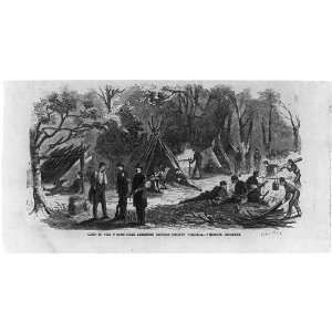   Camp in Woods,Leesburg,Loudoun County,Virginia,VA,1861