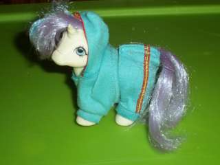 VINTAGE 1984 HASBRO MY LITTLE PONY UNICORN BABY GLORY WITH OUTFIT 