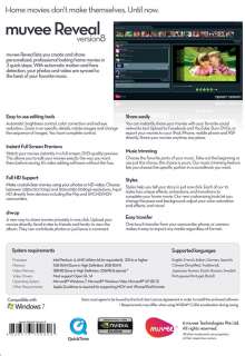 NEW muvee Reveal 8 DVD slideshow video editing software  