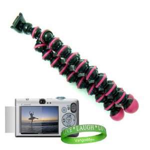  PINK Camera Tripod, with flexible Grip Legs with Universal 