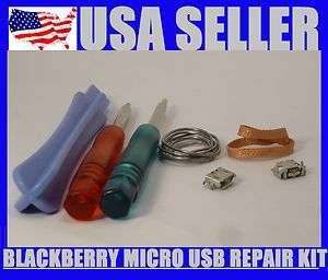 Micro USB Charging Port Connector Repair Kit BlackBerry 9700 8520 8530 