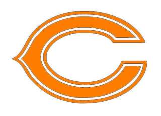 Chicago Bears vinyl logo HUGE wall window football C 29  