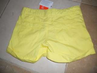   The Athletic Dept. Womens Casual Shorts Bright Yellow Size 4  