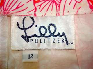 VINTAGE LILLY PULITZER SKIRT LACE DETAIL SEA SHELL LOGO  