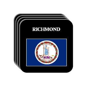  US State Flag   RICHMOND, Virginia (VA) Set of 4 Mini 
