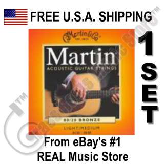 Martin® 80/20 Bronze Light/Medium Guitar String M145  