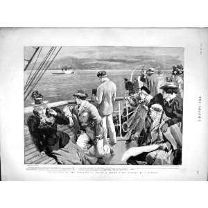  1897 Blockade Crete British Liner Ship Crete Camperdown 