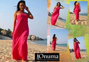   Strapless smocked long Maxi Sun Beach dress S M L XL 2XL Plus size