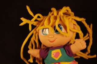 13 Curly Qs Crazy Blonde Hair Plush Lovey Doll Toy  