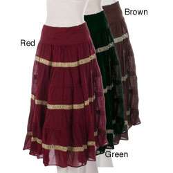 Speed Limit Womens Tiered Bohemian style Skirt  