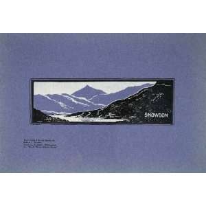  1905 Snowdon Mountain Snowdonia Park Wales Print 