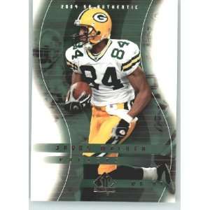  Javon Walker   Green Bay Packers   2004 SP Authentic Card 