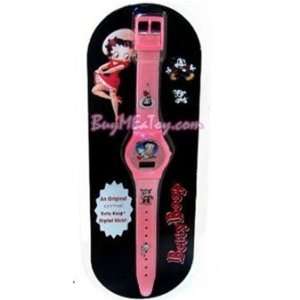  Girls Pink Betty Boop Digital Kids Wrist Watch Baby