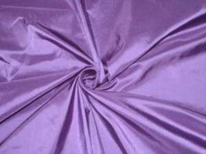 100% Pure SILK TAFFETA FABRIC Dark Lavender Color  