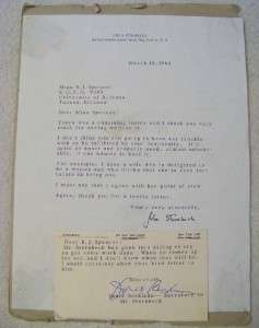 JOHN STEINBECK AUTOGRAPH Signed Personal Letter 1964  