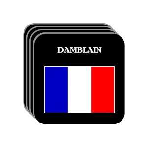  France   DAMBLAIN Set of 4 Mini Mousepad Coasters 