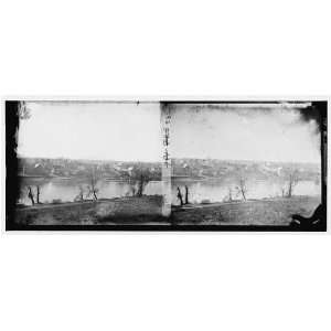  Fredericksburg,Virginia. View of town from east bank of 