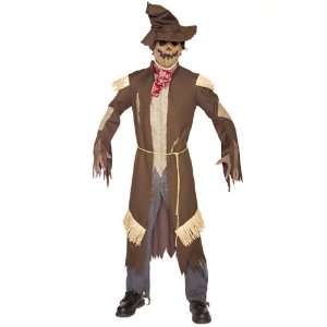 Lets Party By Paper Magic Deathcrow Scarecrow Adult Costume / Brown 