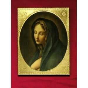  9 x 12 Our Lady of Sorrows by Carlos Dolci Florentine 