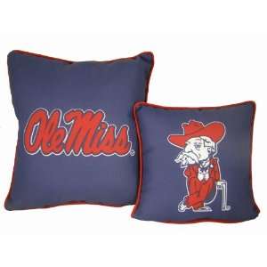 Ole Miss   Decorative 2 Pillow Set ( 12 &18 Inch)  Sports 